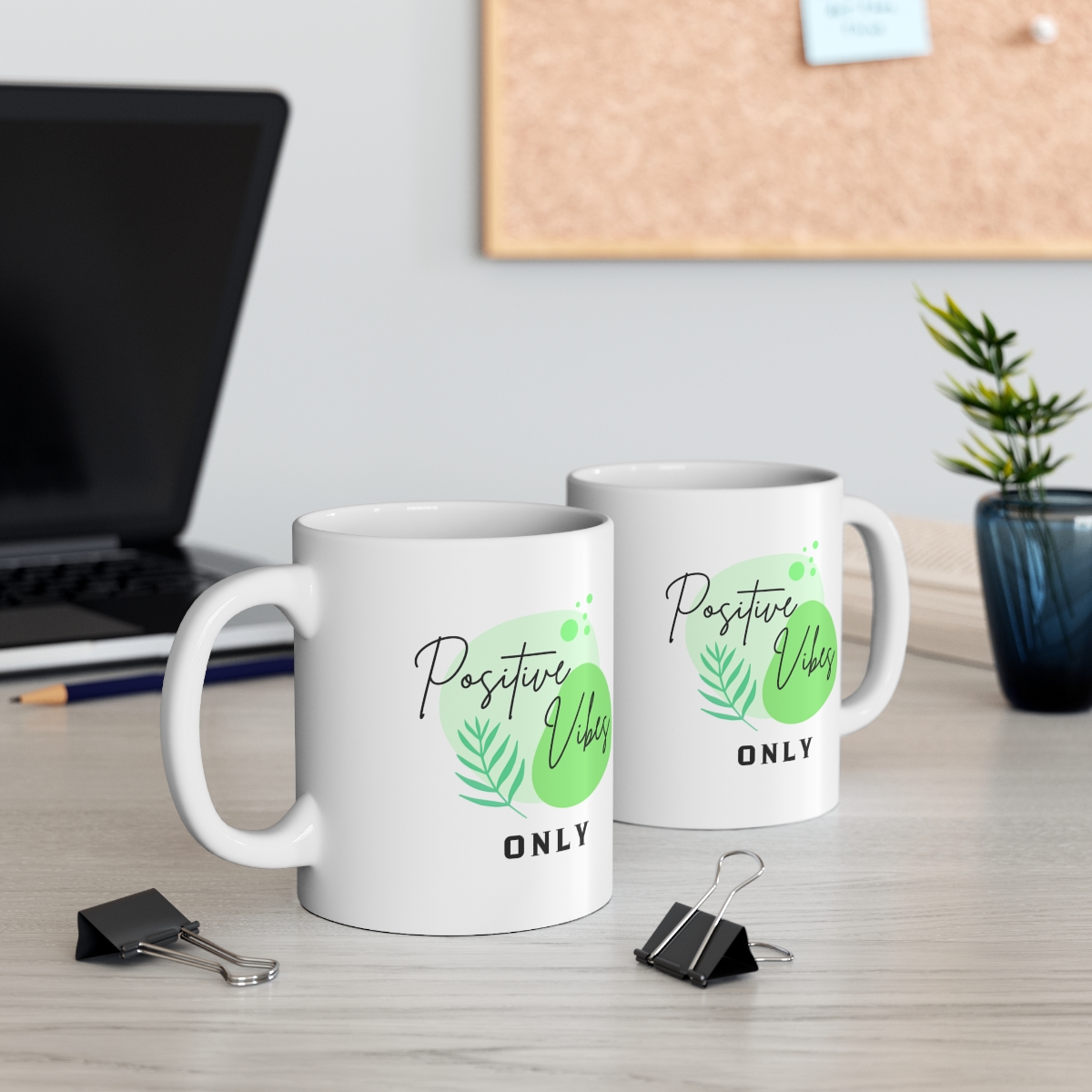 Positive Vibes Only Mug, Ceramic Mug 11oz, Motivational Mug, Mug for Gift - Image 6