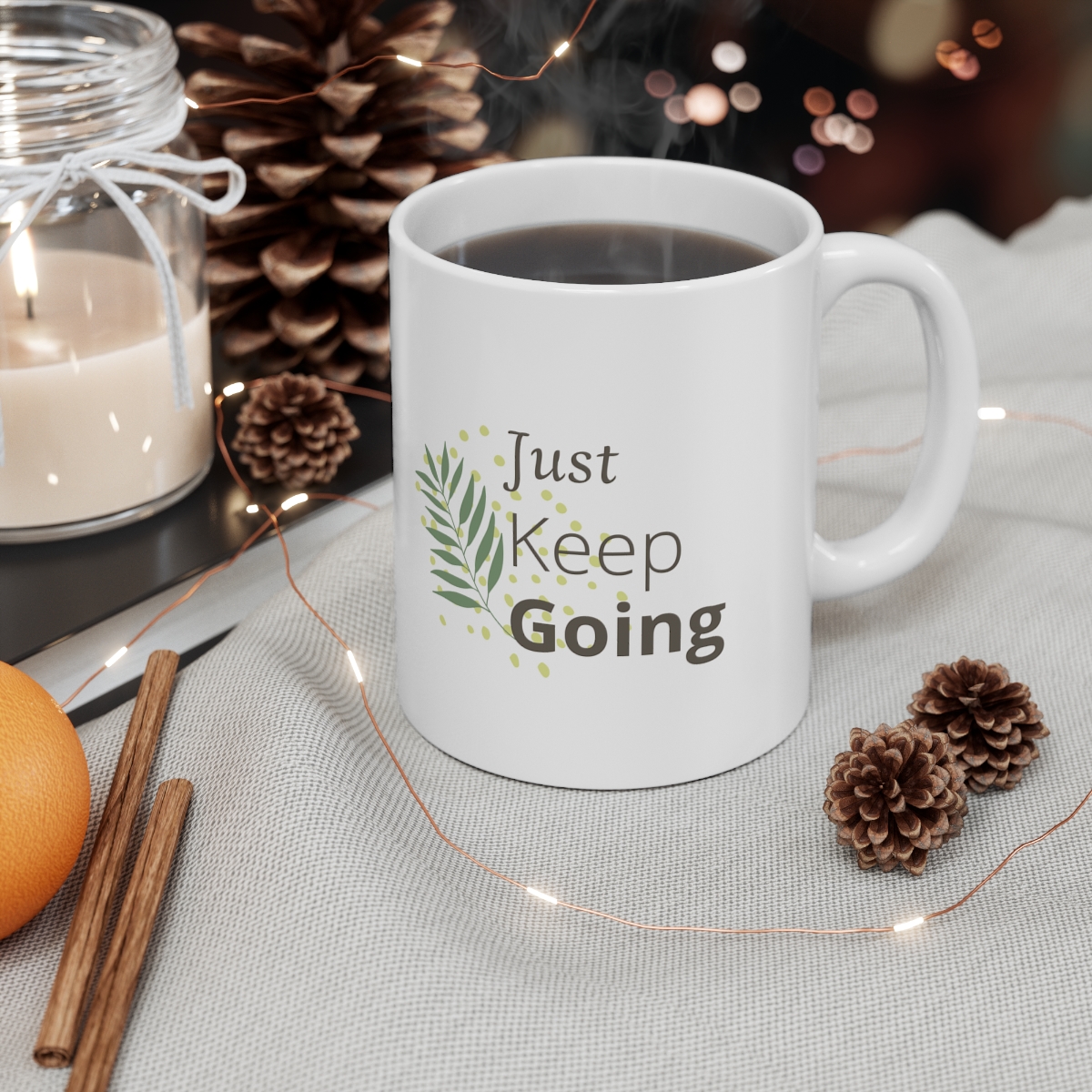 Just Keep Going Mug. Motivatinal Mug - Image 5